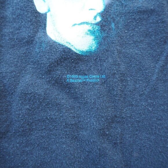 The Beatles Apple Records With the Beatles Vintage 1999 Big Face Band Shirt M - Picture 7 of 8